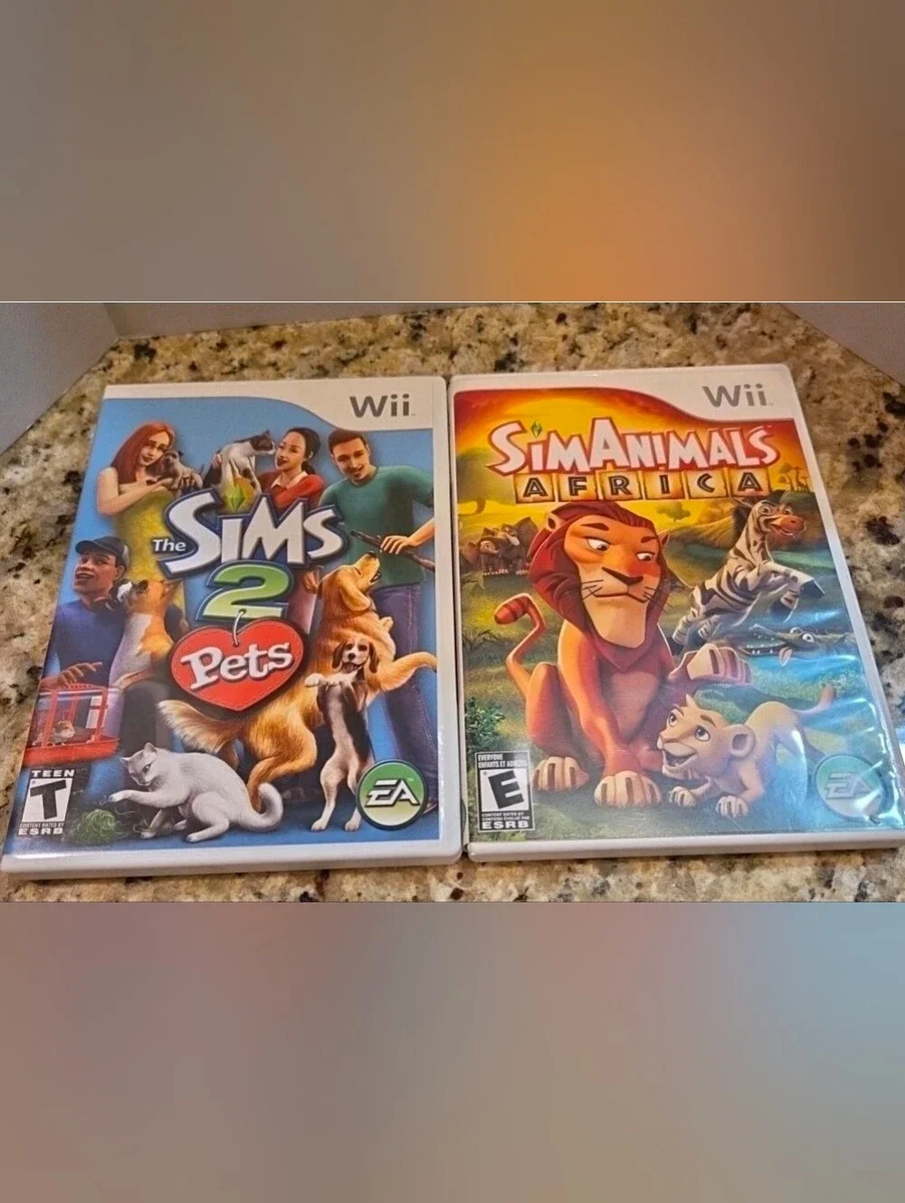 Nintendo Wii The Sims Pets 2 Sim Animals Africa Game Lot Gaming